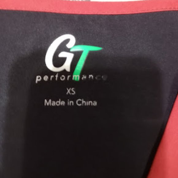 Chevron Red and Black GT Performance XS Scrub Top - Picture 2 of 2